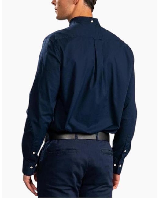 Gant Blue Oxford Shirts Regular Fit for men