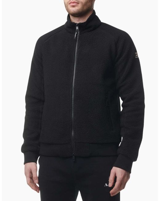 Aquascutum Black Active One Sherpa Jacket for men