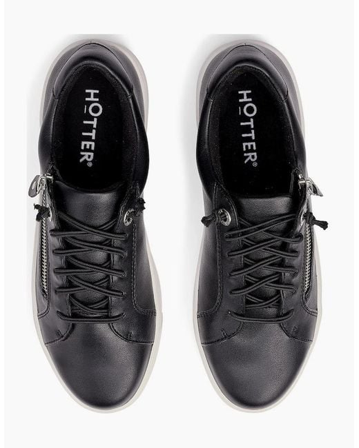 Hotter Black Leonie Trainers