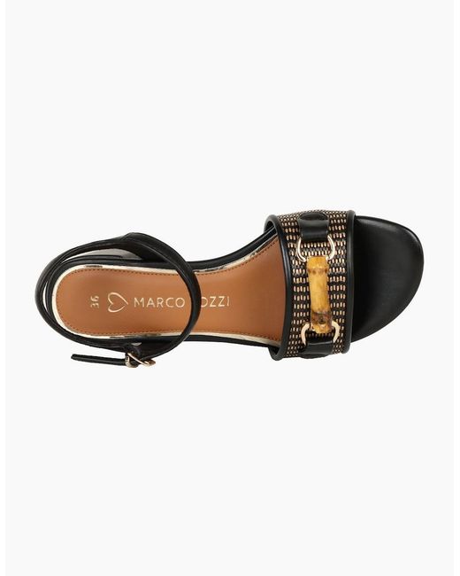 Marco Tozzi Black Alicante Sandals