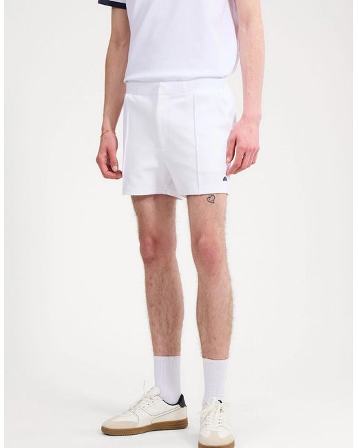 Ellesse White Reliani Short for men