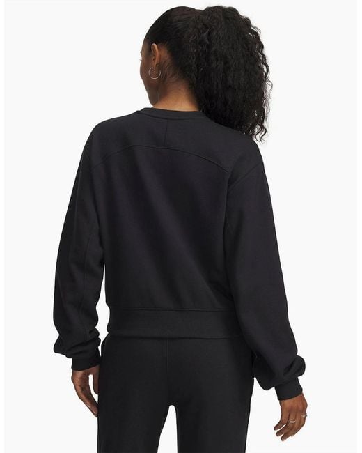 Under Armour Black Icon Vida Fleece Crew Neck Sweater