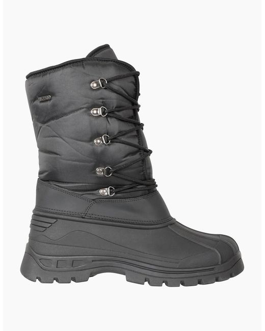 Mountain Warehouse Black Plough Ski Boots Snow Boots for men