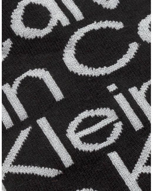 Calvin Klein Black 2 Pack Ankle Signiture Socks for men