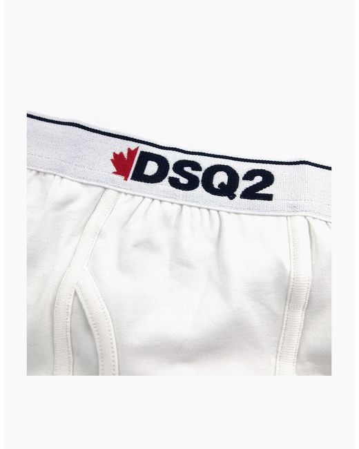 DSquared² White Dsq2 Boxer Trunk for men