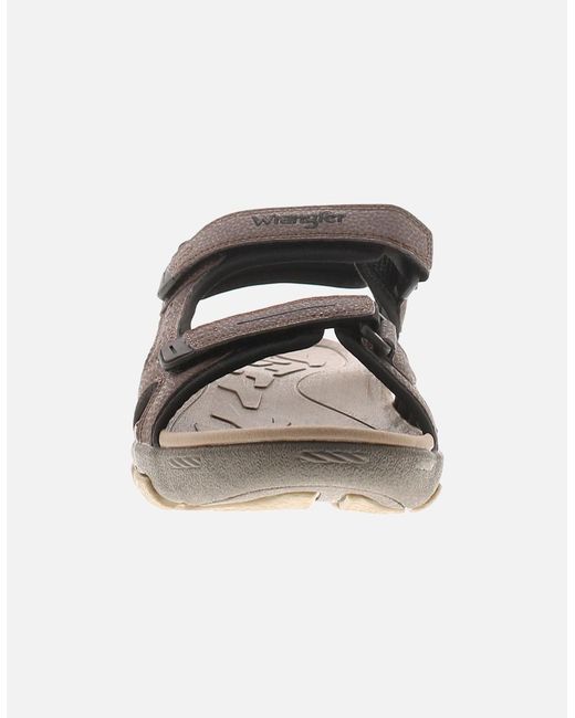 Wrangler Brown Walking Sandals Buster Uk Size for men