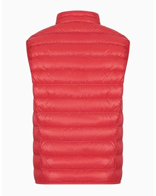 EA7 Red Packable Core Logo Gilet for men