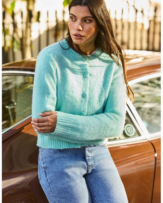 Ro&zo Blue Mint Cardigan With Alpaca