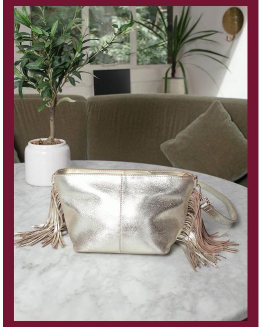 Nooki Design Metallic Kingston Tassle Cross Body Bag