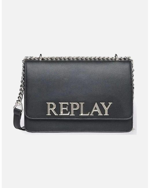 Replay Black Stylish Polyurethane Bag