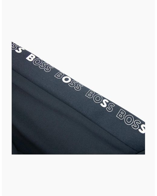 Boss Blue Sicoon Gym Zip Up Sweatshirt 402 for men