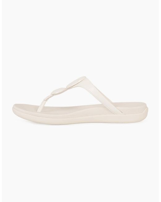 Fitflop White Solay Glossy Disc Toe Post Sandals
