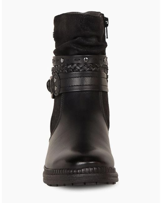 Softline Black Oregano Ankle Boots