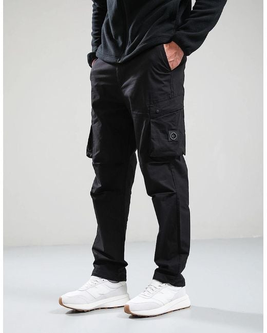 Marshall Artist Black Drift Cargo Pant for men