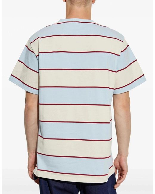 McQueen White Stripe T-Shirt for men