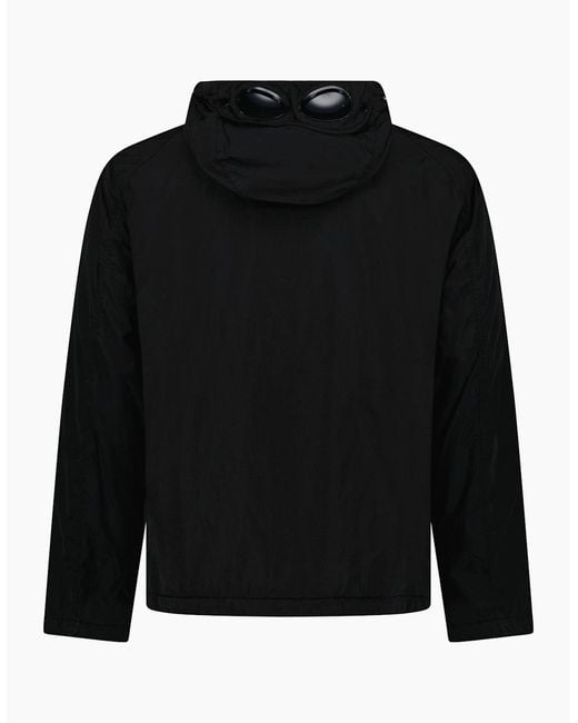 C P Company Black Chrome-R Padded Goggle Jacket for men