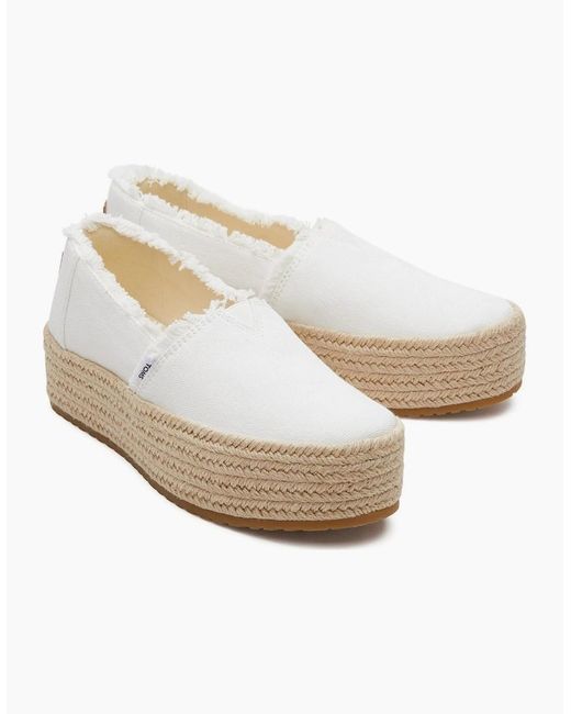 TOMS White Valencia Espadrilles