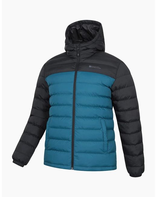 Mountain Warehouse Blue Seasons Ii Camo Padded Jacket for men