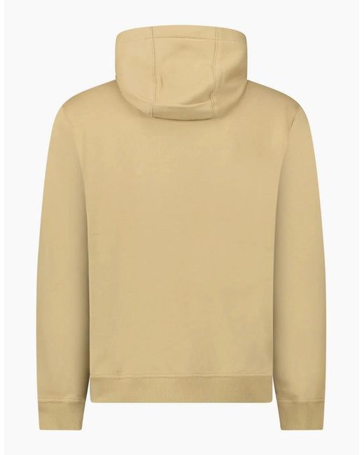Burberry Natural 'Farley' Logo Embroidered Hoodie for men