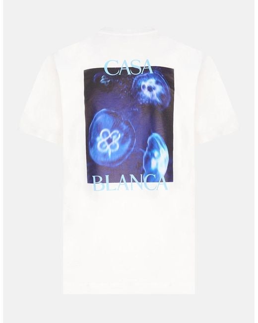 Casablanca White Meduse Sportif Classic T-Shirt for men