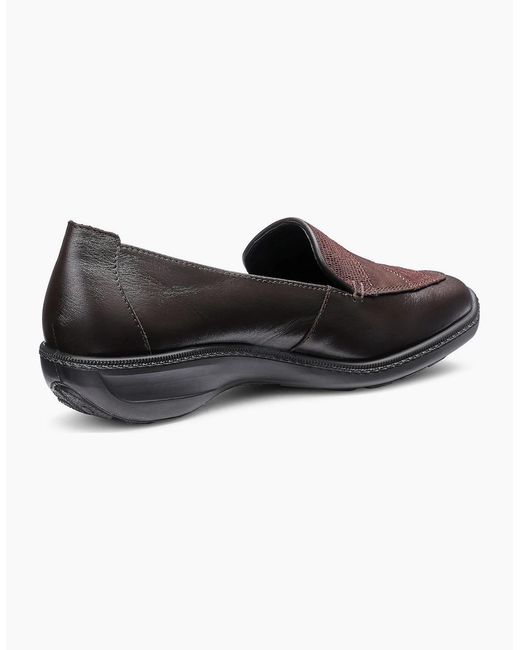 Hotter Black Faith Ii Wide Fit Slip On Shoes