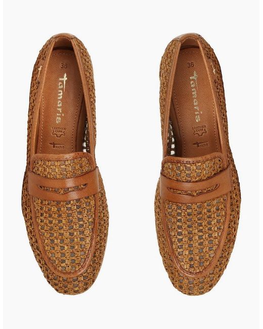 Tamaris Brown Chanty Loafers