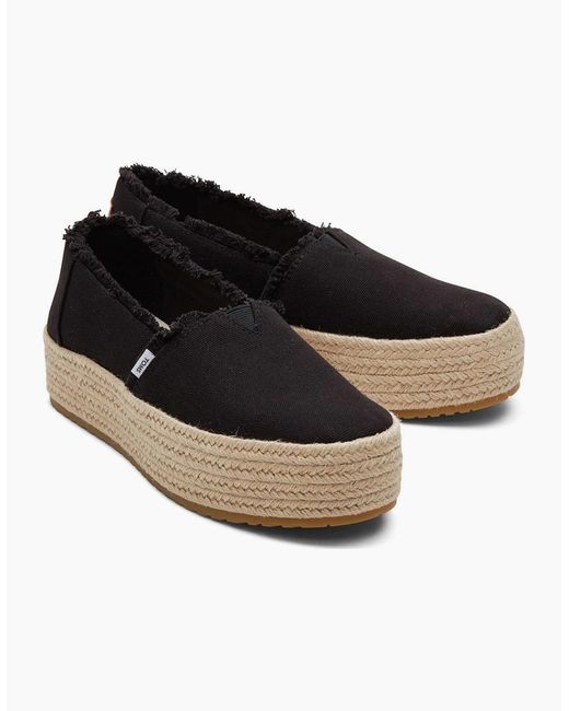 TOMS Black Valencia Espadrilles