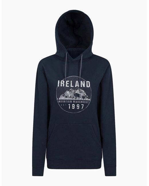 Mountain Warehouse Blue Ladies Ireland Circle Overhead Hoodie