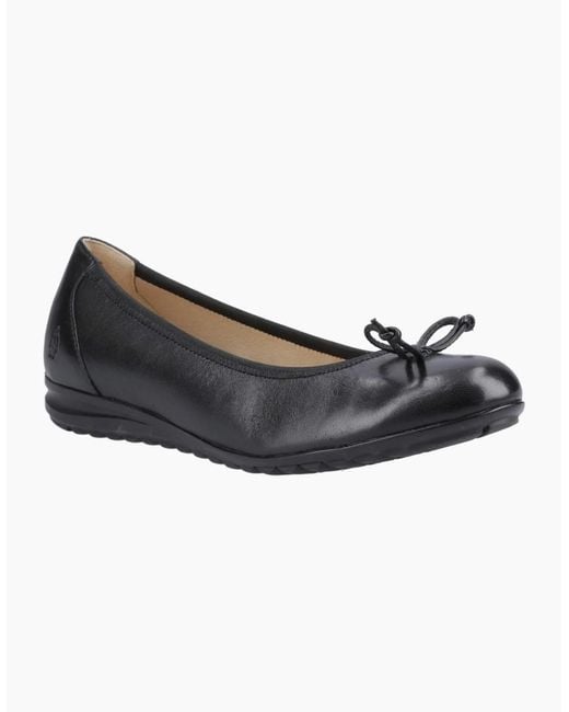 Hush Puppies Blue Lucille Bow Ballerina Shoes