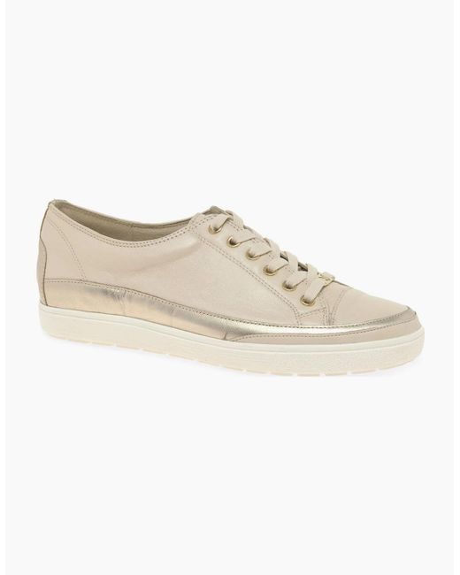 Caprice White Star Casual Lace Up Trainers