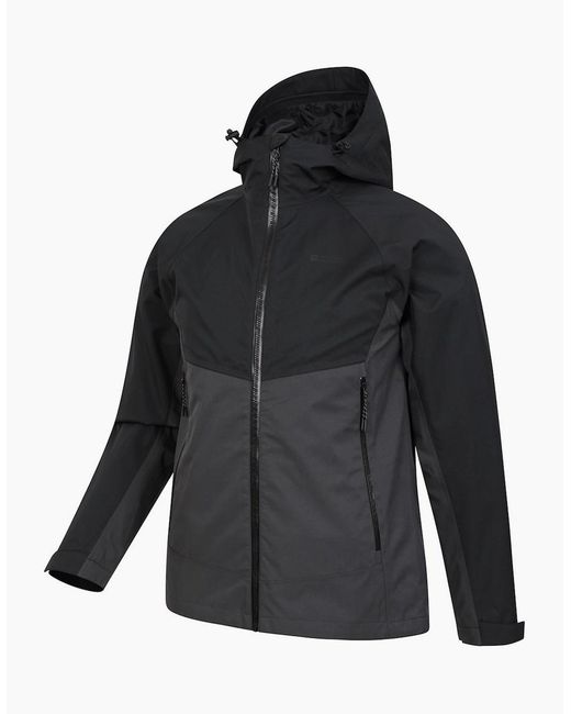 Mountain Warehouse Black Verge Extreme Waterproof Jacket for men