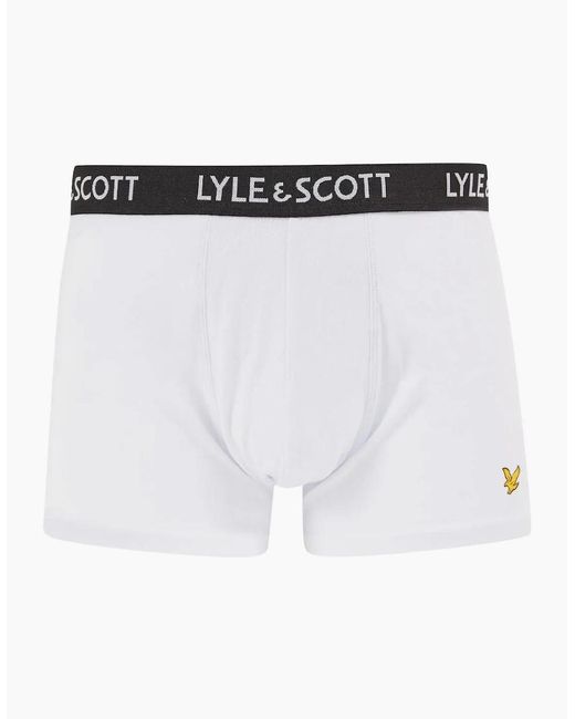 Lyle & Scott White 5-Pack Miller Boxer Briefs for men