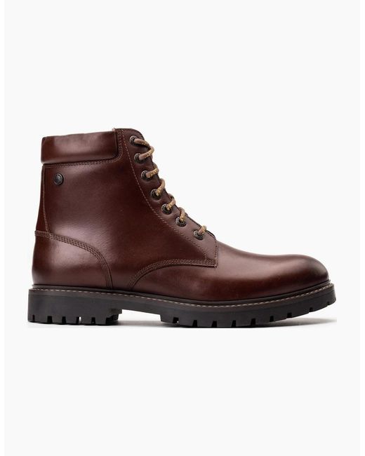 Base London Brown Nickel 7 Eyelet Boots for men
