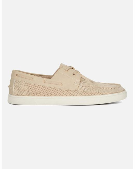 Dune White Blaizerss Boat Shoes for men