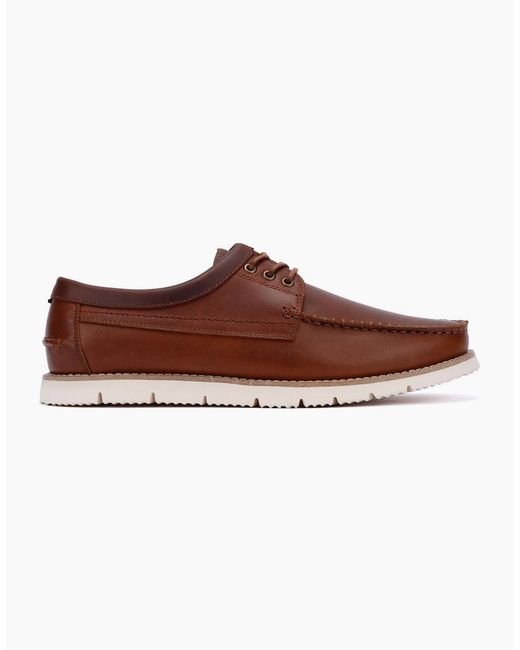 Ben Sherman Brown Soho Suede Lace-Up Shoes for men