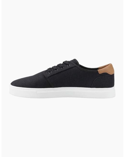 TOMS Black Carlo 2.0 Canvas Trainers for men