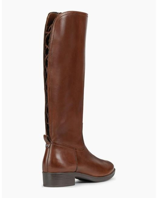 Geox Brown D Felicity Boots