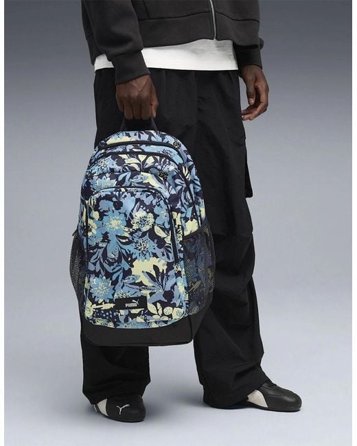 PUMA Blue Academy Aop Backpack for men