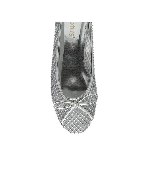 Lotus Gray Americas Ballet Pumps