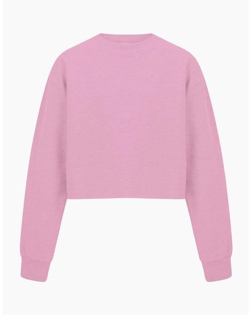 Miso Pink Cropped Sweatshirt