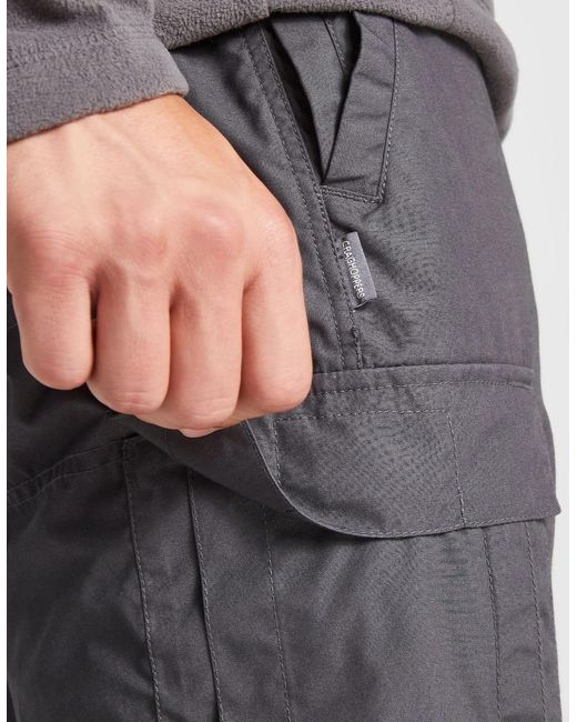 Craghoppers Gray Expert Kiwi Tailored Trousers for men