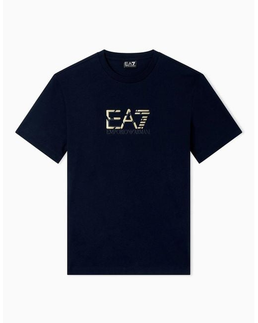 EA7 Blue Logo T-Shirt for men