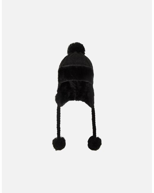 Mountain Warehouse Black Ladies Sierra Knitted Thermal Bomber Hat