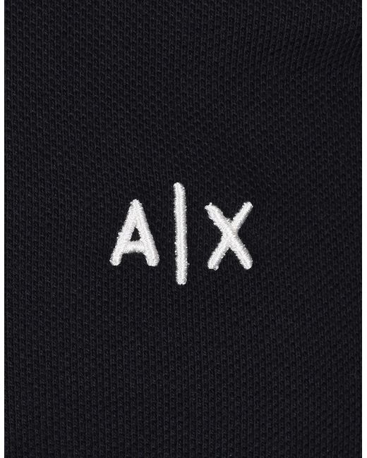 ARMANI EXCHANGE Black Armarni Exchange Polo Shirt Deep for men