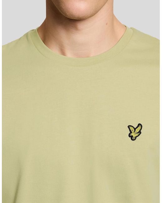 Lyle & Scott Green Cotton Crew Neck T-Shirt for men
