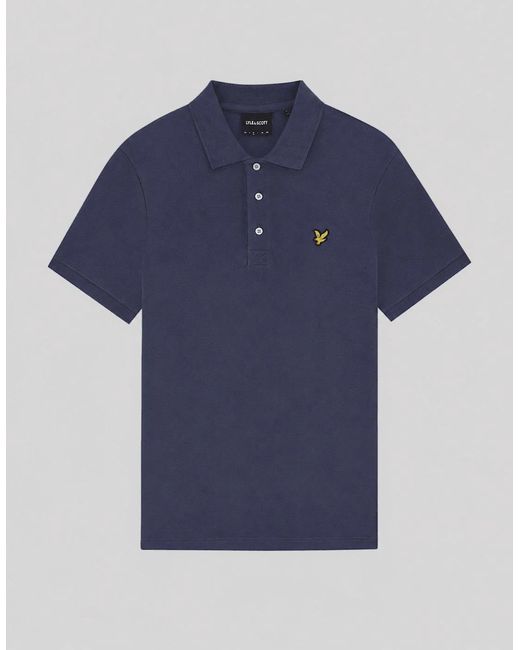 Lyle & Scott Blue Cotton Polo Shirt for men