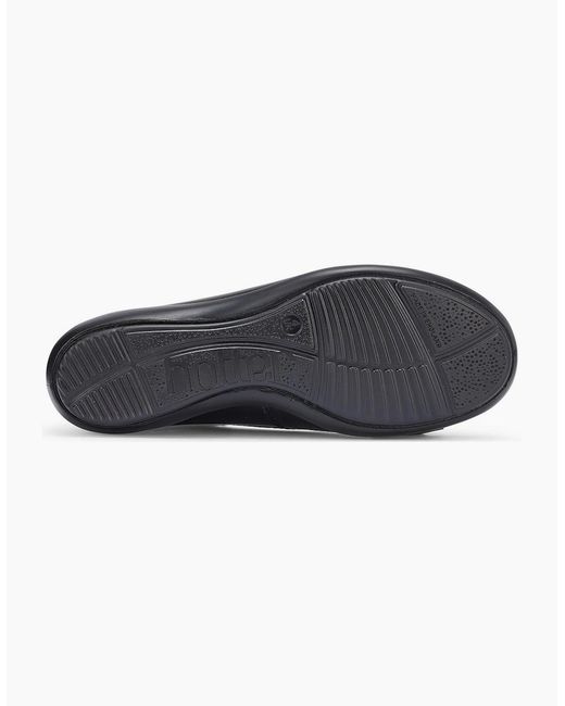 Hotter Black Jewel Extra Wide Ballet Pumps