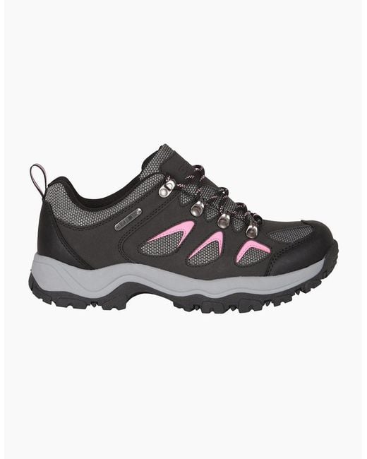 Mountain Warehouse Black Ladies Adventurer Waterproof Walking Shoes