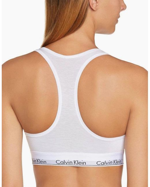 Calvin Klein White Modern Cotton Bralette