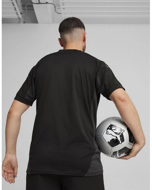 PUMA Black Teamfinal Jersey T-Shirt for men